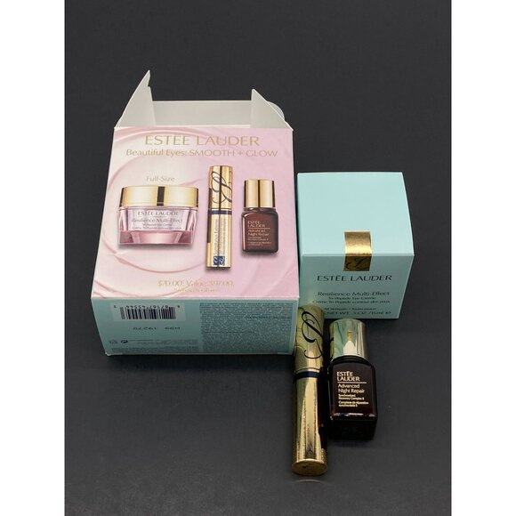 Estee Lauder Beautiful Eyes Smooth + Glow 3-Pcs Set/New with Box - Picture 2 of 7